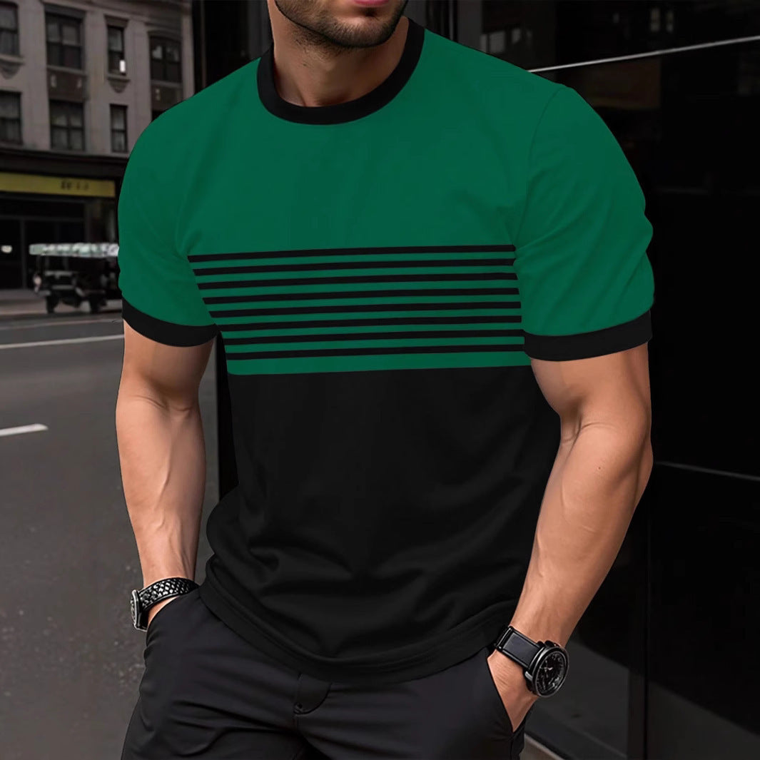Men’s Minimalist Crew‑Neck Casual Short‑Sleeve Shirt – Soft, Lightweight Everyday Fashion Tee