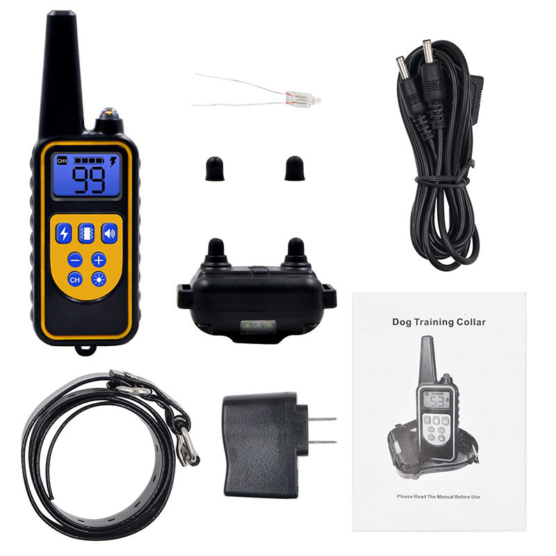 Remote Control Dog Training Collar – (Rechargeable, Waterproof with Beep & Vibration)