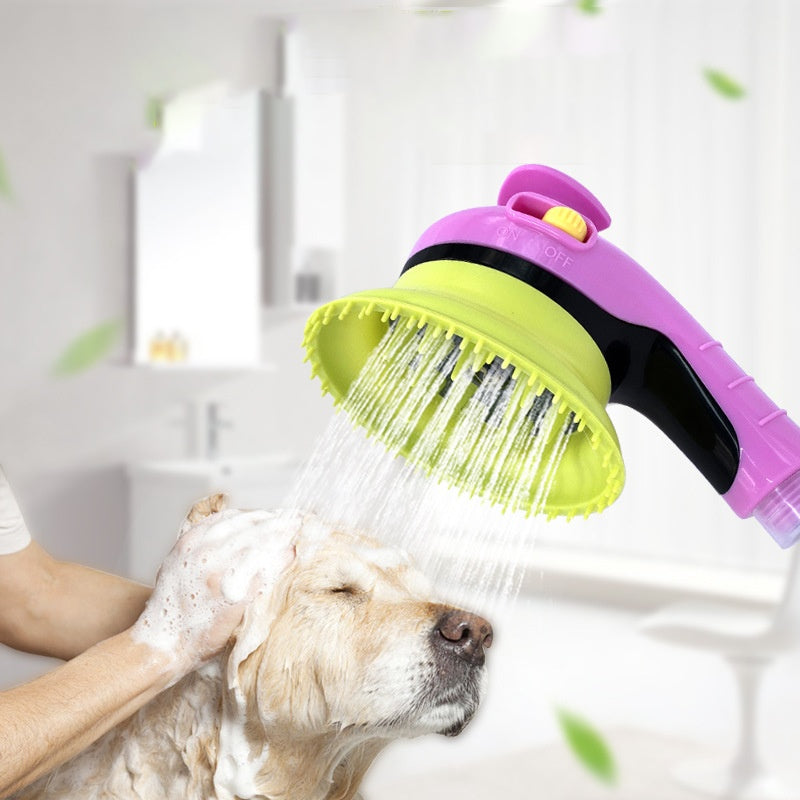 Pet Shower Kit for Cats & Dogs – Shower Head with Brush Massage Grooming Kit