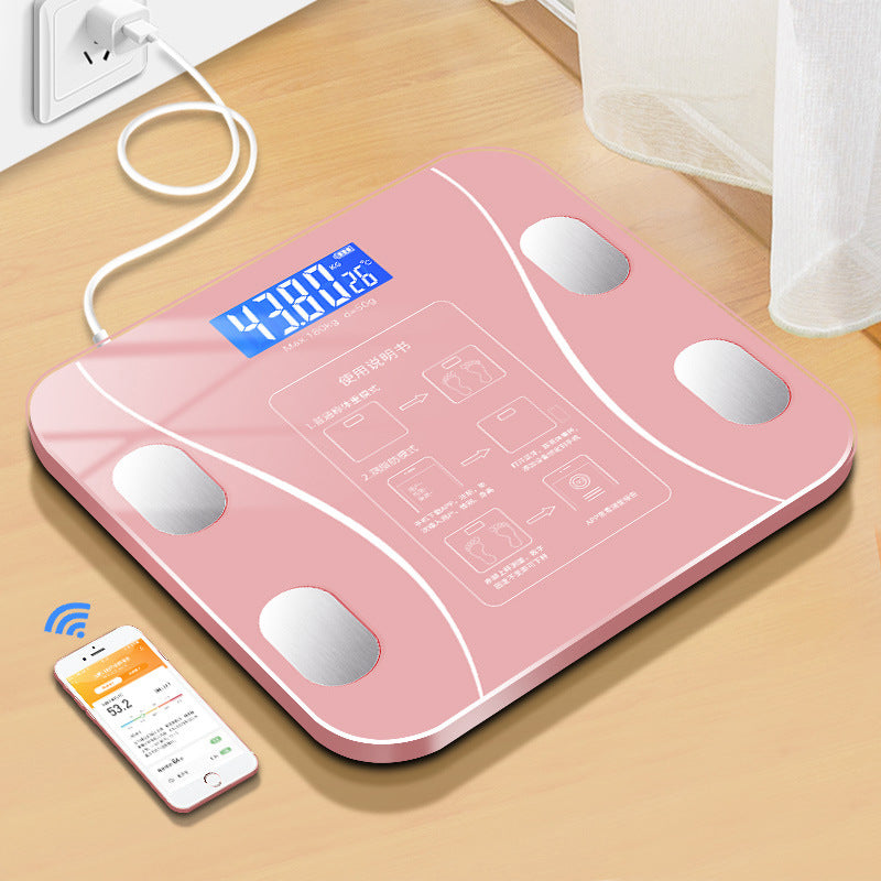 USB Rechargeable Smart Body Fat Scale – Digital Weight Scale for Health & Fitness | Accurate BMI & Body Composition Analyzer