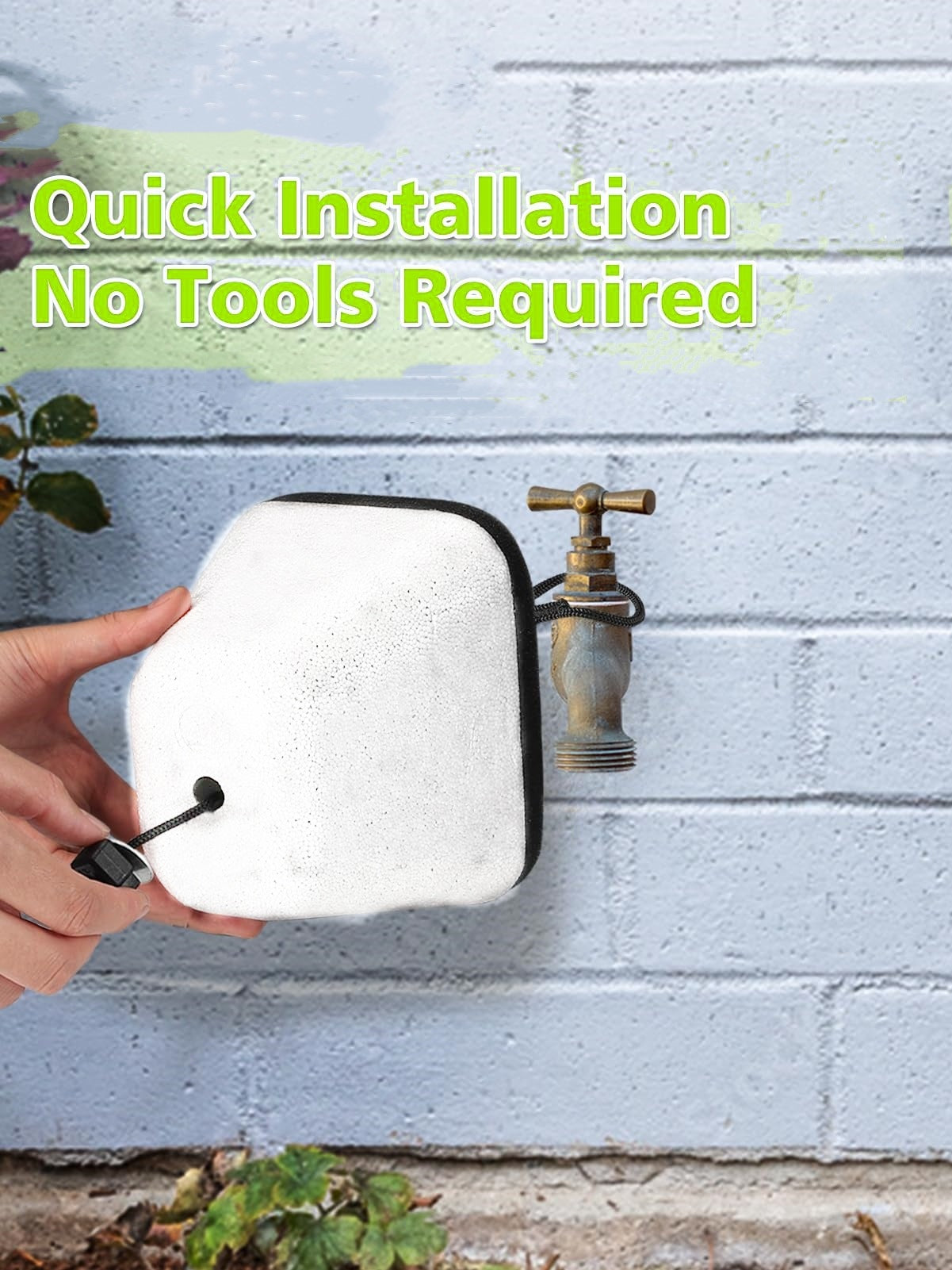 Outdoor Winter Foam Faucet Cover – Anti‑Freeze Insulated Spigot Protector for Cold Weather, Leak‑Proof Freeze Protection