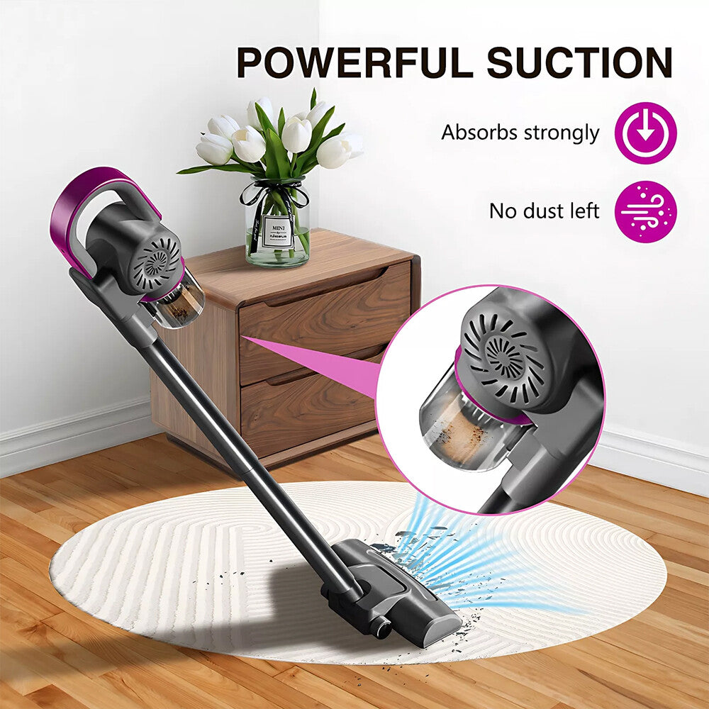 4-in-1 Cordless Stick Handheld Vacuum Cleaner – Powerful Carpet & Floor Cleaner for Pet Hair | Lightweight Multi-Purpose Vacuum