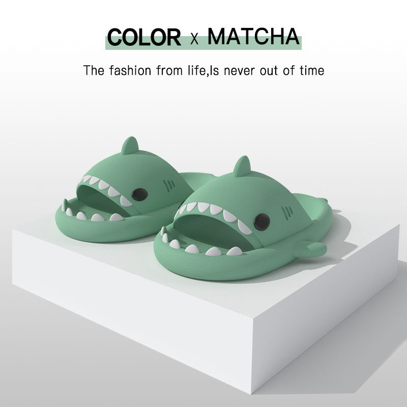Cartoon Shark Slippers Funny Cutes Soft Slipper Indoor Outdoor Shoes For Women Men Couples