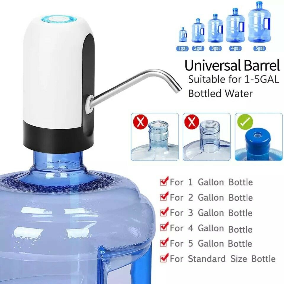 Electric Automatic Water Dispenser for 5-Gallon Bottles – USB Rechargeable Universal Water Pump | Portable Drinking Water Dispenser