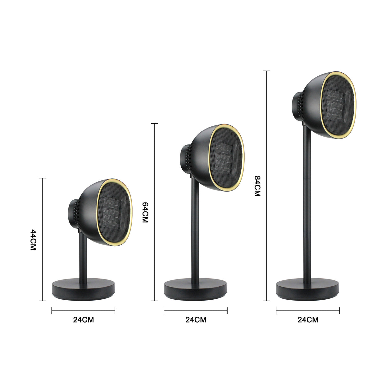 PTC Ceramic Heater Fan – Desk & Floor Electric Space Heater | Fast Heating Portable Heater for Home & Office