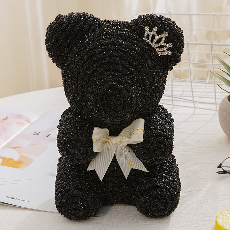 Diamond Crown Bear – Teacher’s Day Gift Plush with Crown | Cute Appreciation Gift for Teachers, Graduation & Thank You