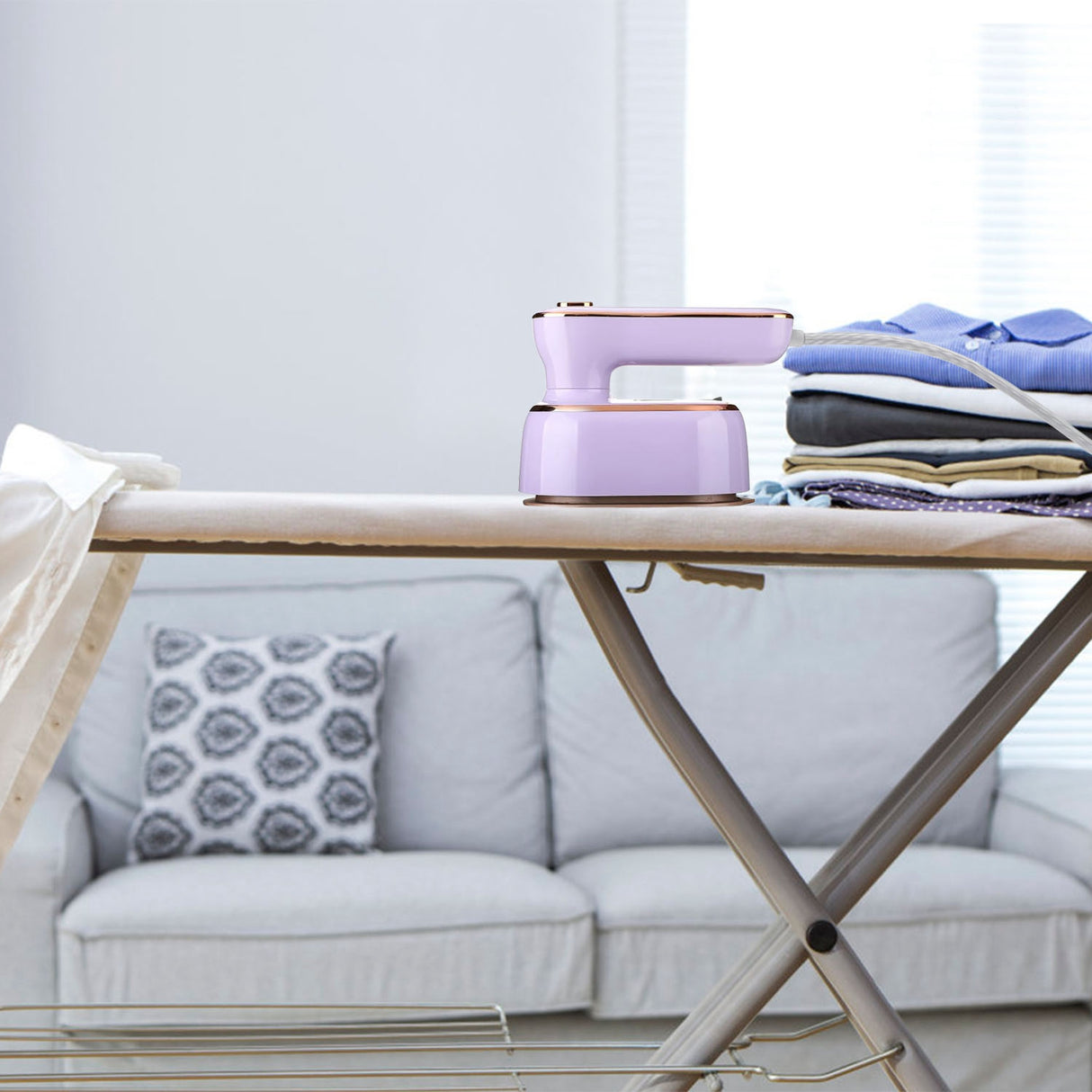 1000W Portable Handheld Garment Steamer – 10s Fast Heating Wrinkle Remover | 180° Rotatable Handle for Home, Office & Travel