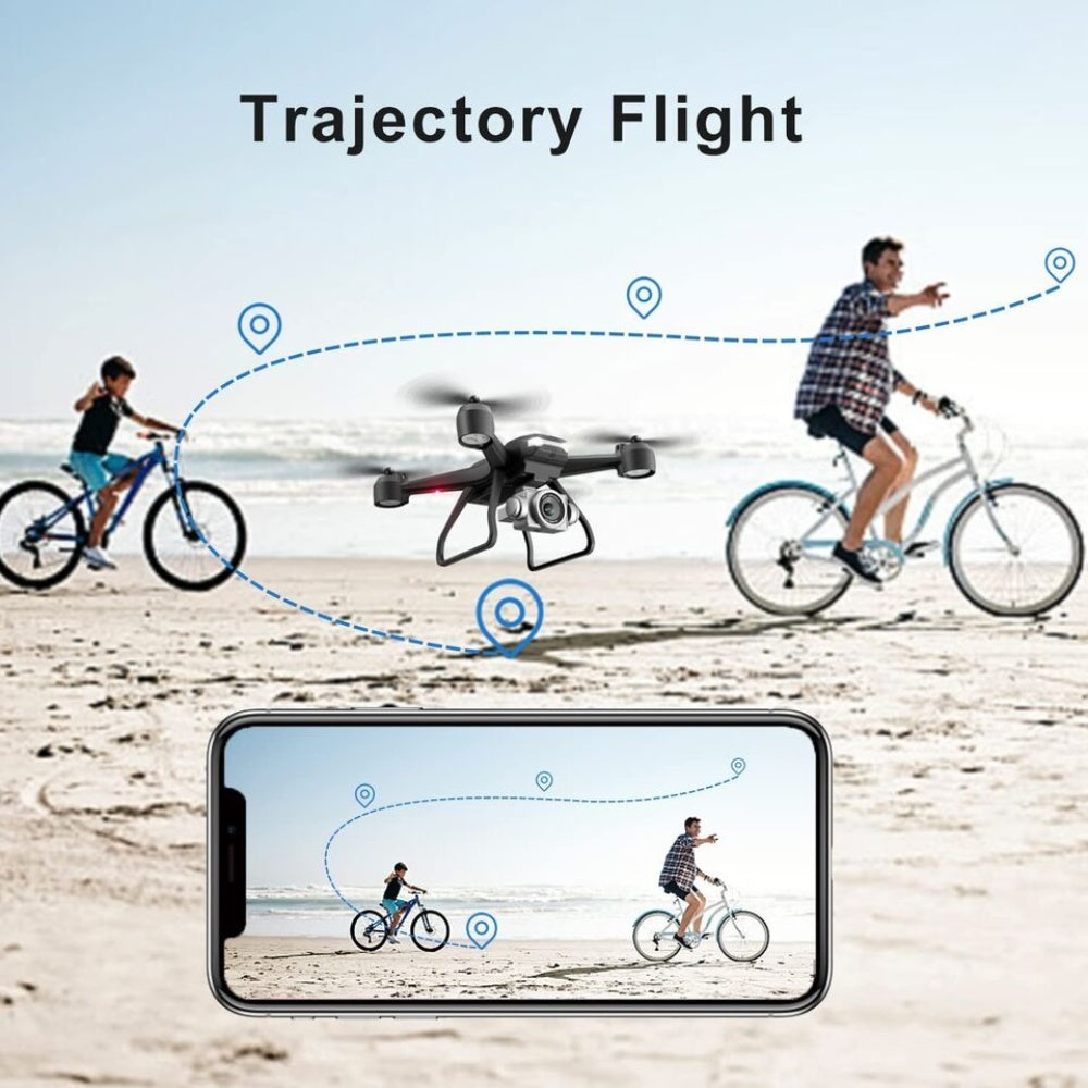 V14 6K Dual Camera FPV Drone — Portable WiFi RC Quadcopter with 2 Batteries for Beginners & Pros