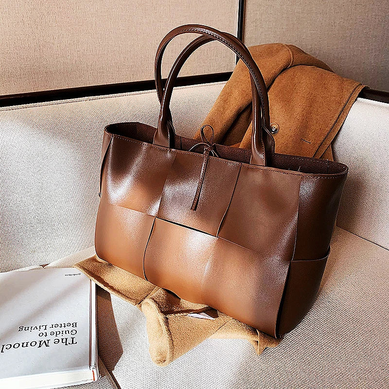 Woven Large Capacity Women’s Luxury Tote
