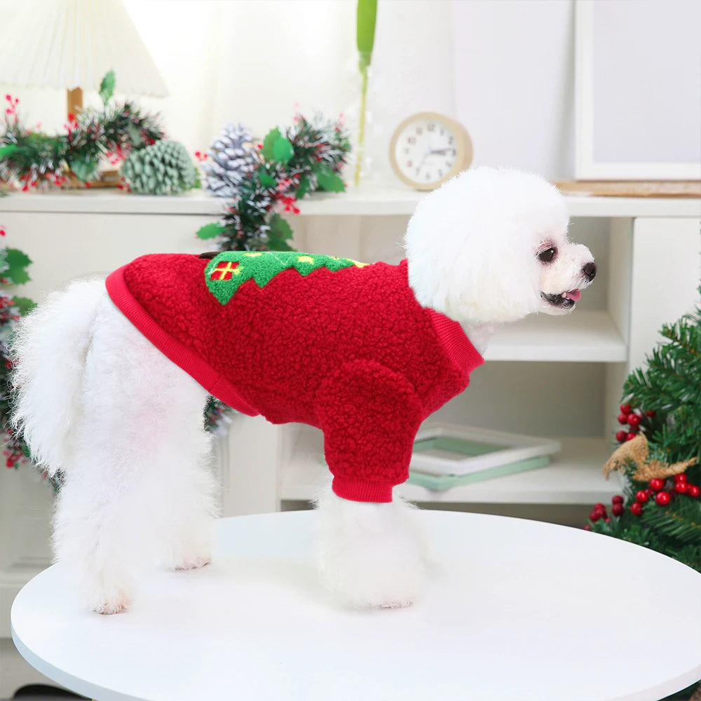 Christmas Pet Dog Winter Warm Hoodie – Coat for Chihuahua, Puppy Outfit, French Bulldog