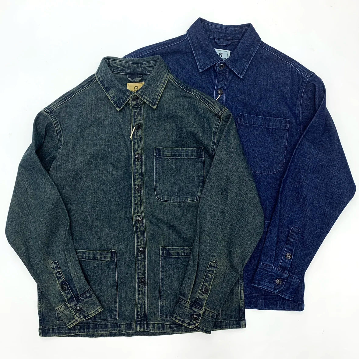 Men’s Workwear Denim Jacket – Japan Retro Multi-Pocket Loose Fit Shirt Jacket for Autumn & Winter | Unisex European & American Streetwear