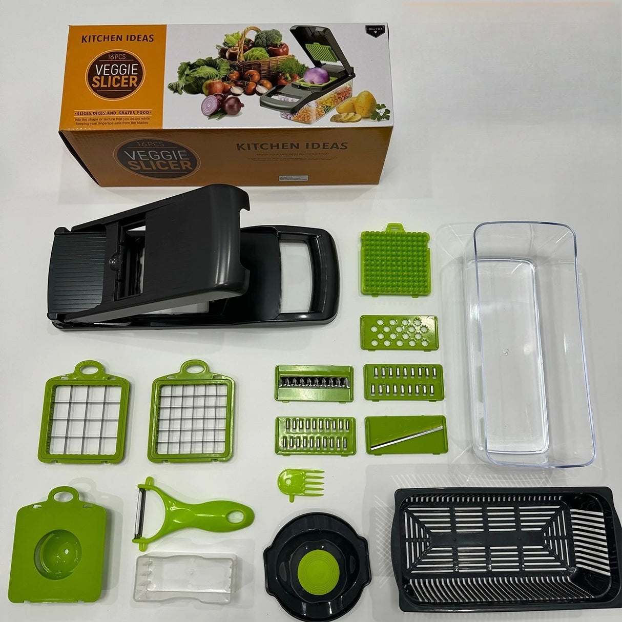 Multi-Functional Vegetable Cutter – 5-in-1 Slicer, Shredder & Dicer Kitchen Tool
