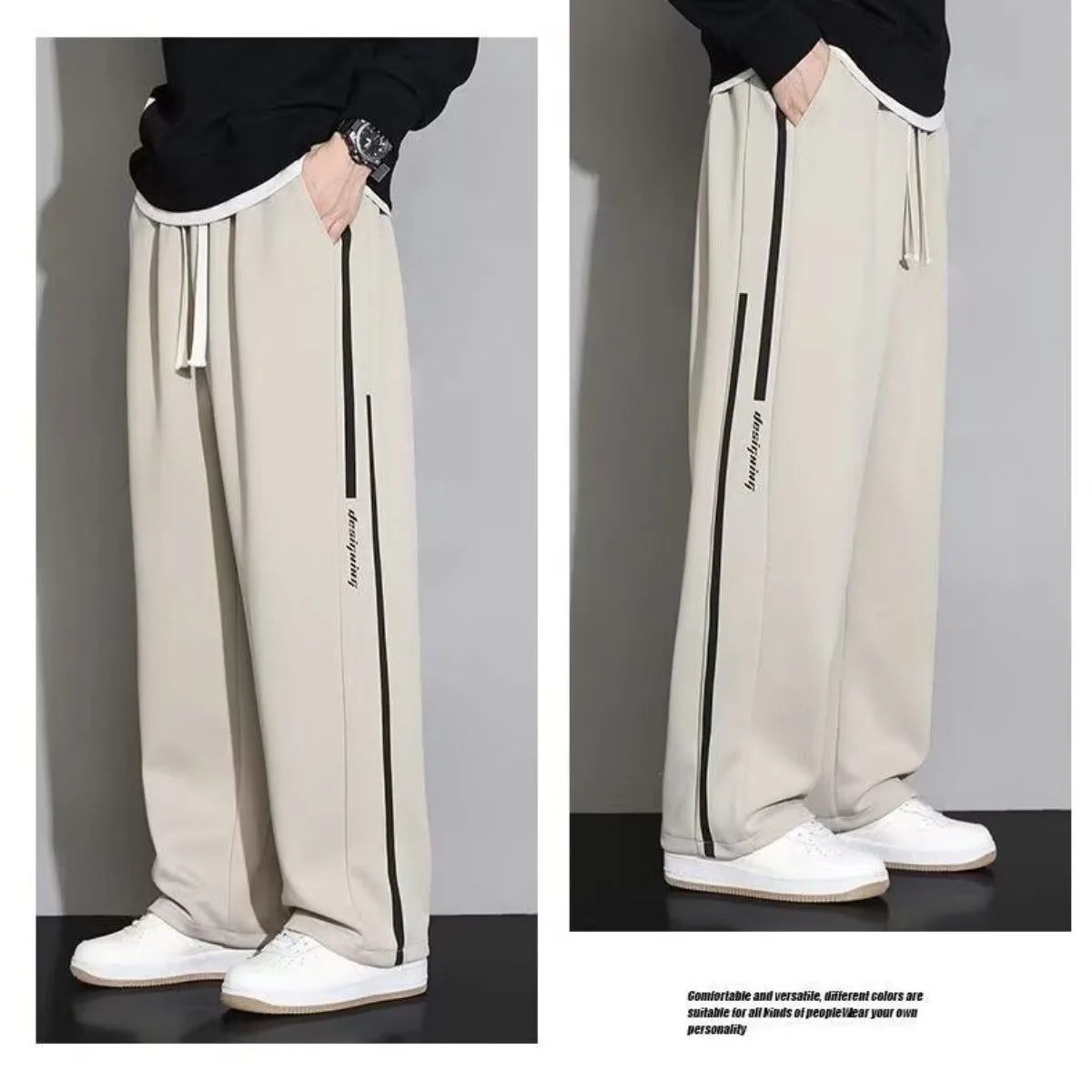 Stylish Men's Loose Straight Fit Pants