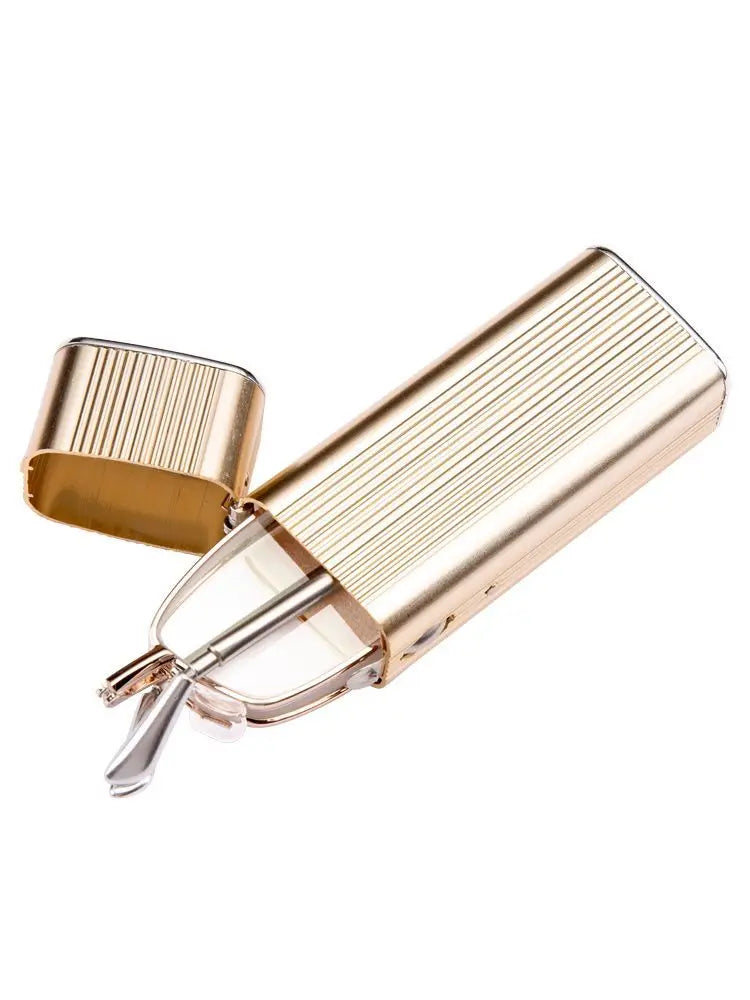 Crystal Glass Reading Glasses – Portable Folding HD Readers for Men & Women