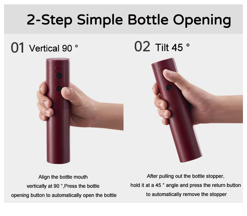Electric Wine Bottle Opener Automatic Rechargeable Corkscrew with Charging Base – Kitchen Wine Accessories
