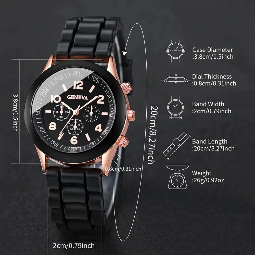 2Pcs Luxury Couple Watch Set