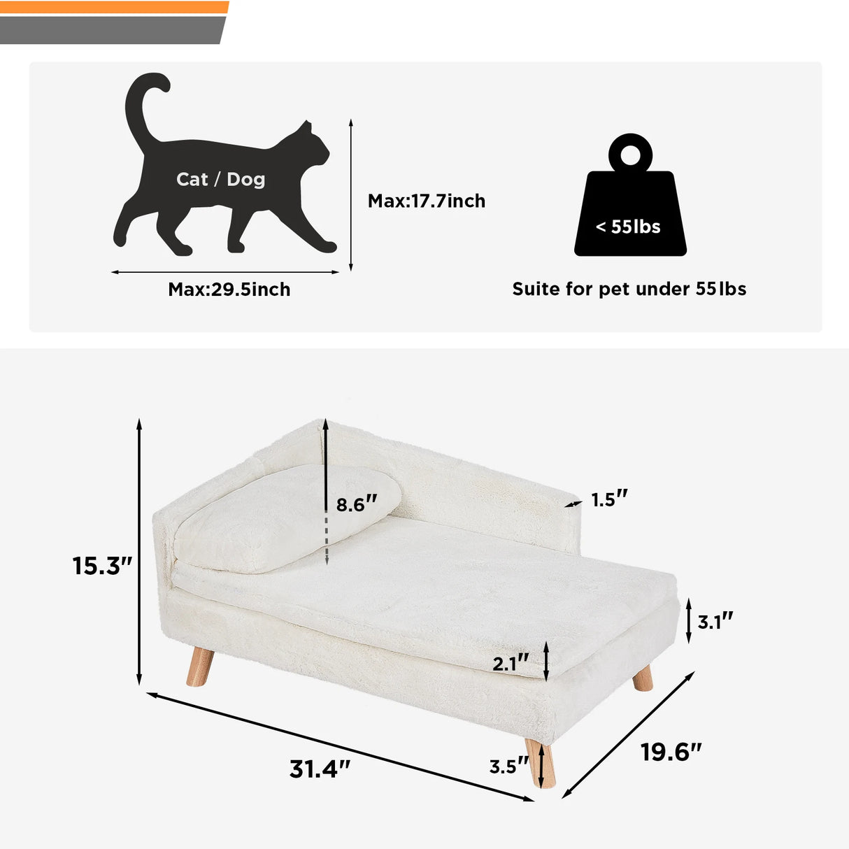 Nordic Elevated Pet Bed