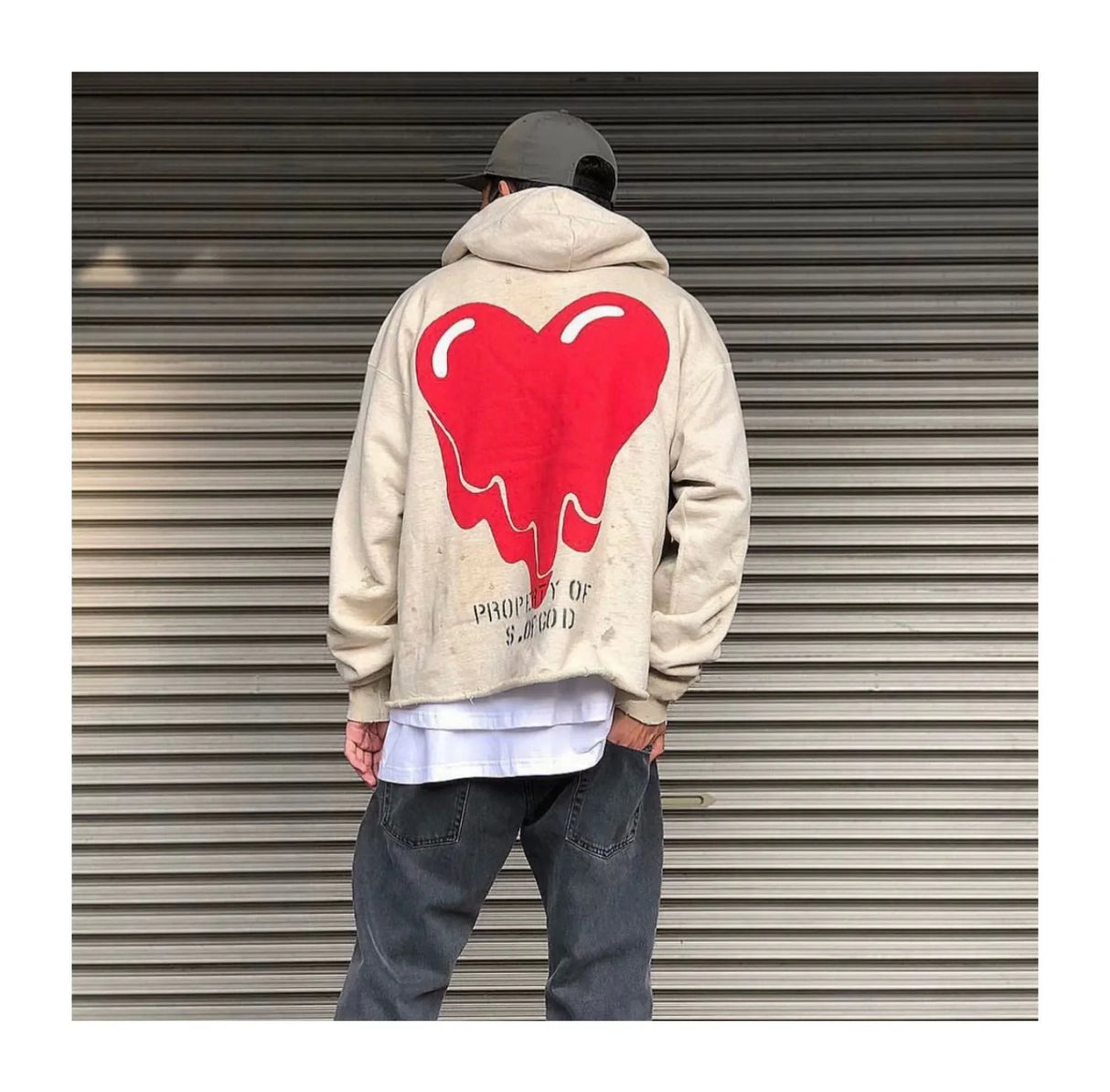 painted streetwear hoodie