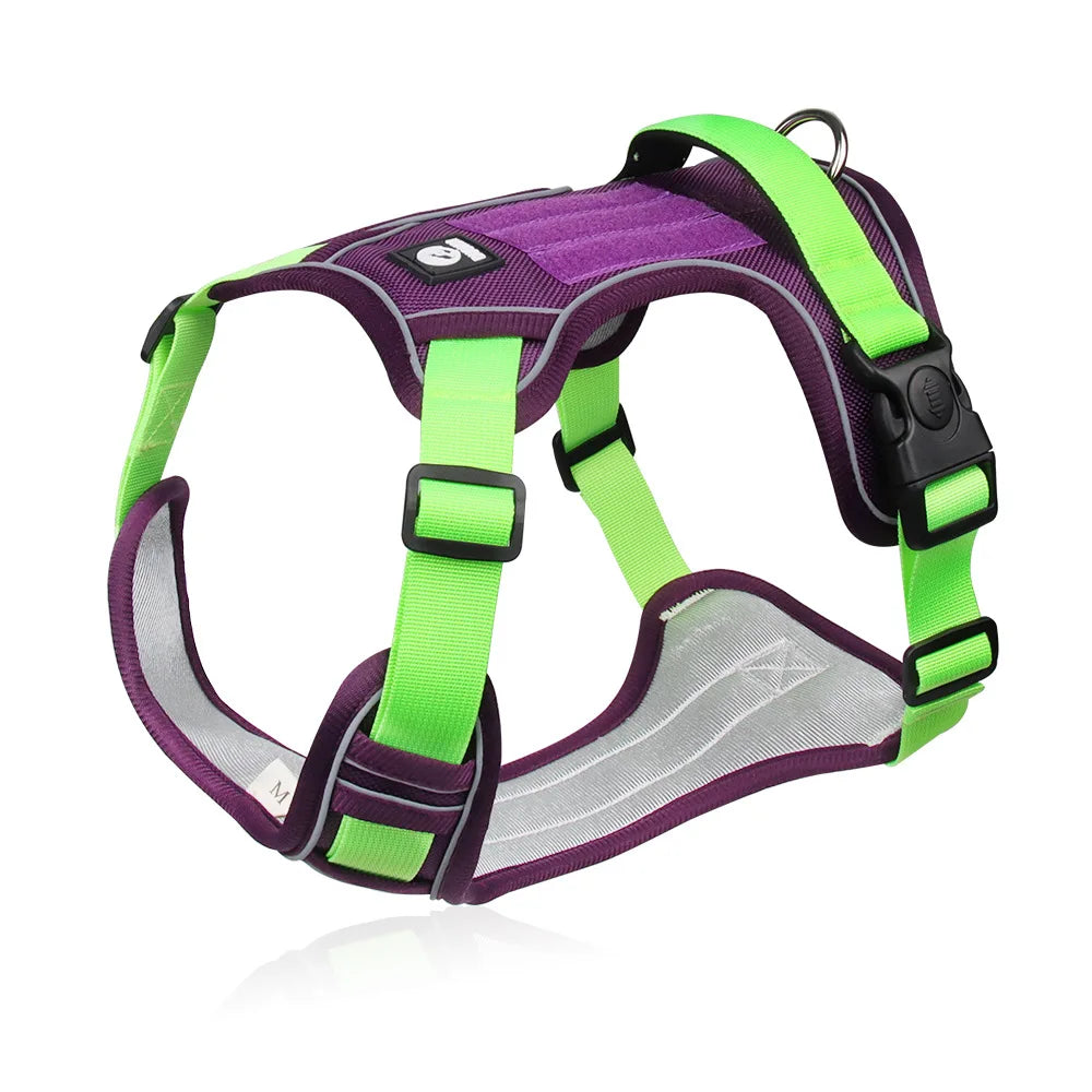 Tactical Reflective Dog Harness – 1680D Waterproof Vest for Medium & Large Dogs