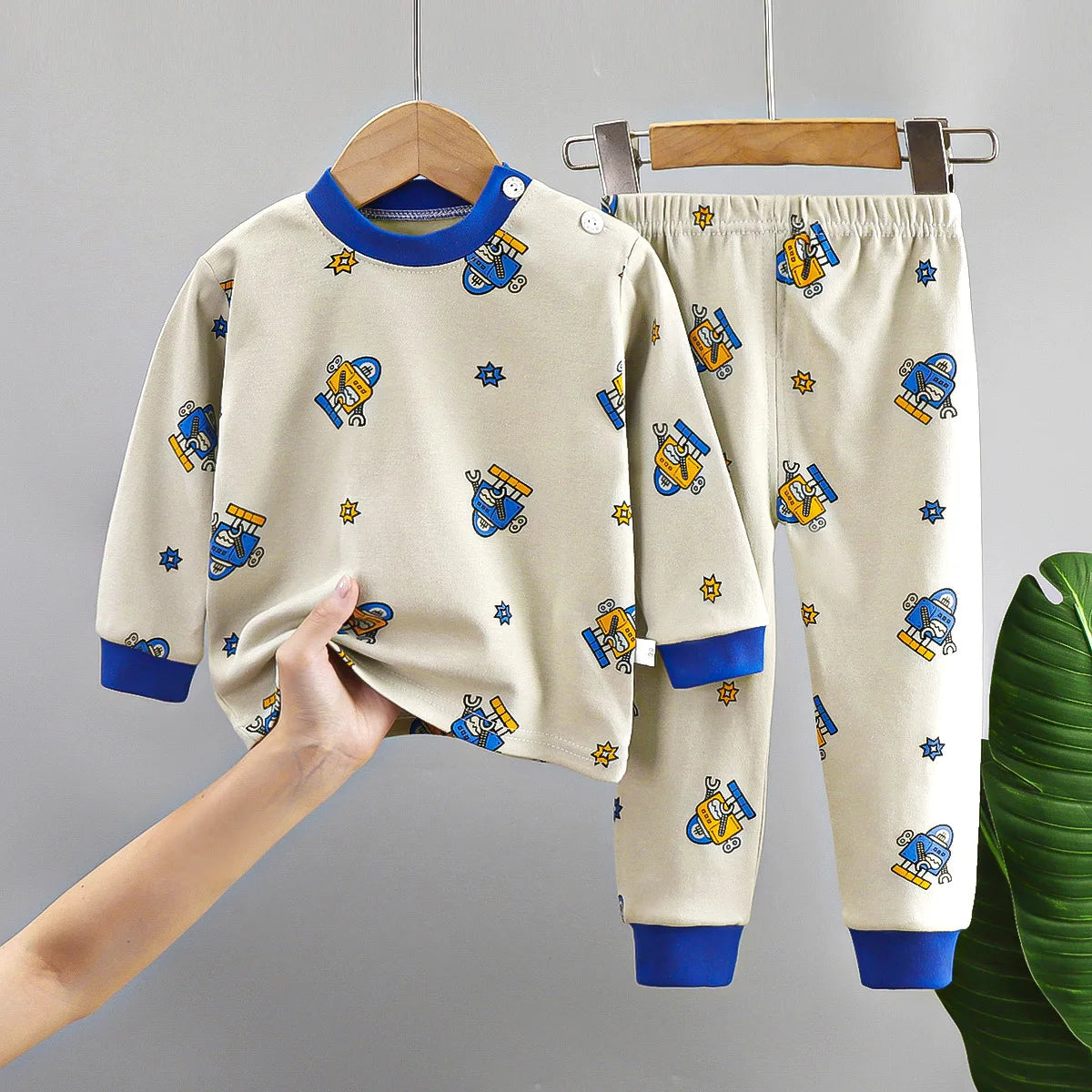 Toddler Cotton Pajamas – Boys and Girls Cartoon Sleepwear Set