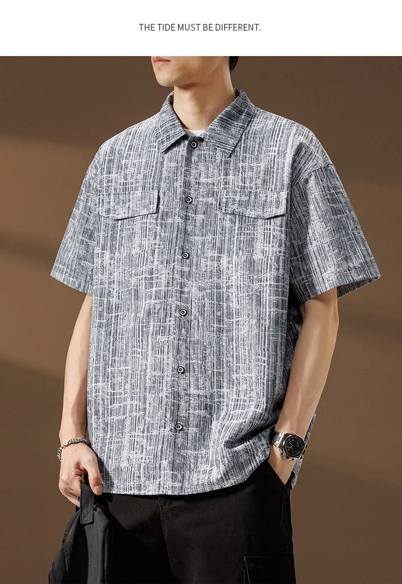 Men’s Oversized Plaid Shirt