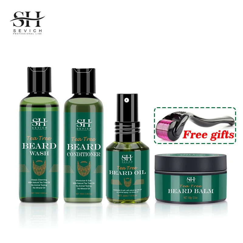 Men’s Beard Grooming Kit – Growth Oil, Conditioner and Enhancer