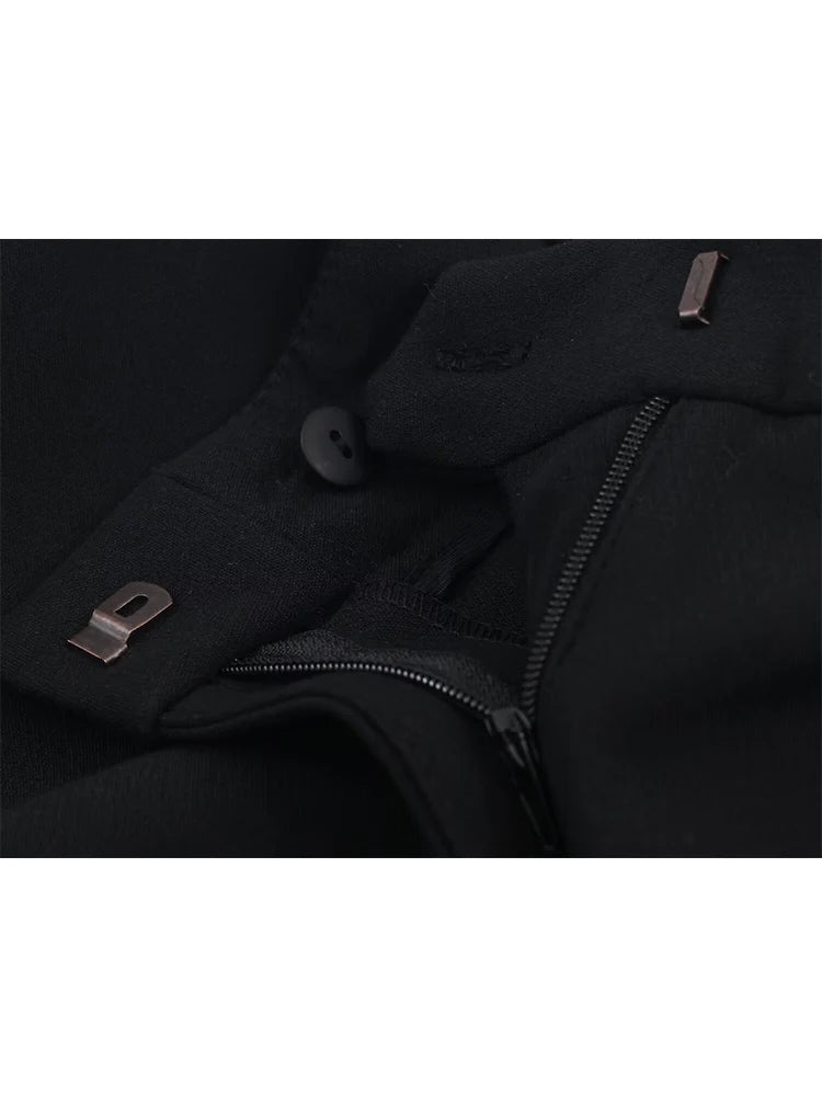 Women’s Two Piece Office Set – Chic Blazer Coat and High Waist Pants