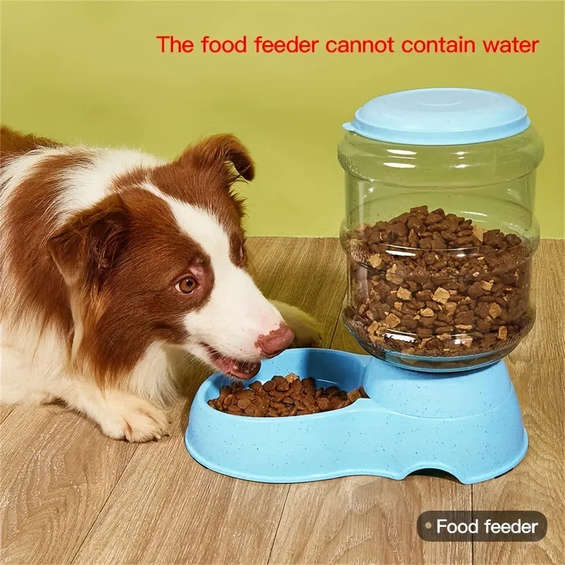 Distributeur automatique de nourriture et d'eau pour animaux – Station d'alimentation grande capacité pour chiens et chats