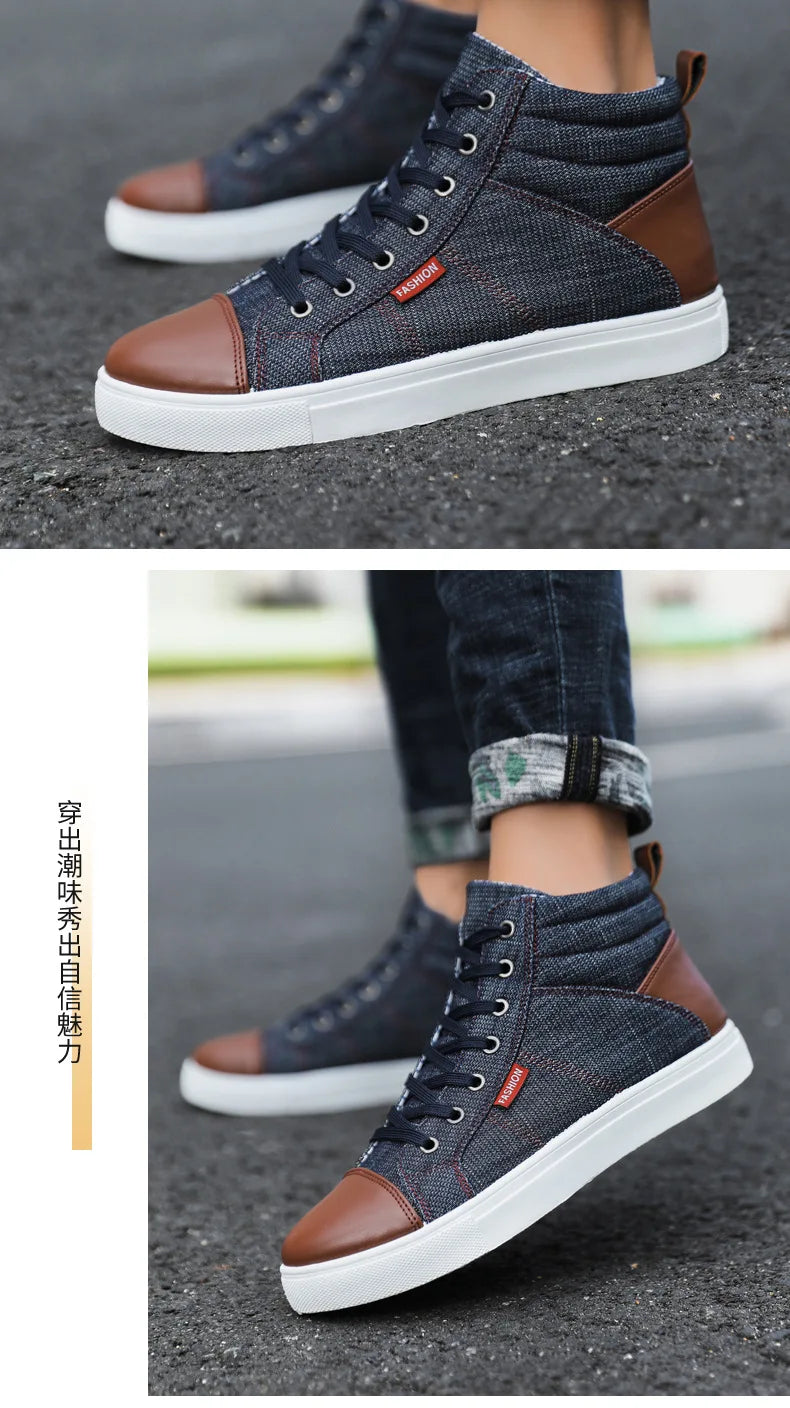 Men’s High Top Luxury Casual Sneakers