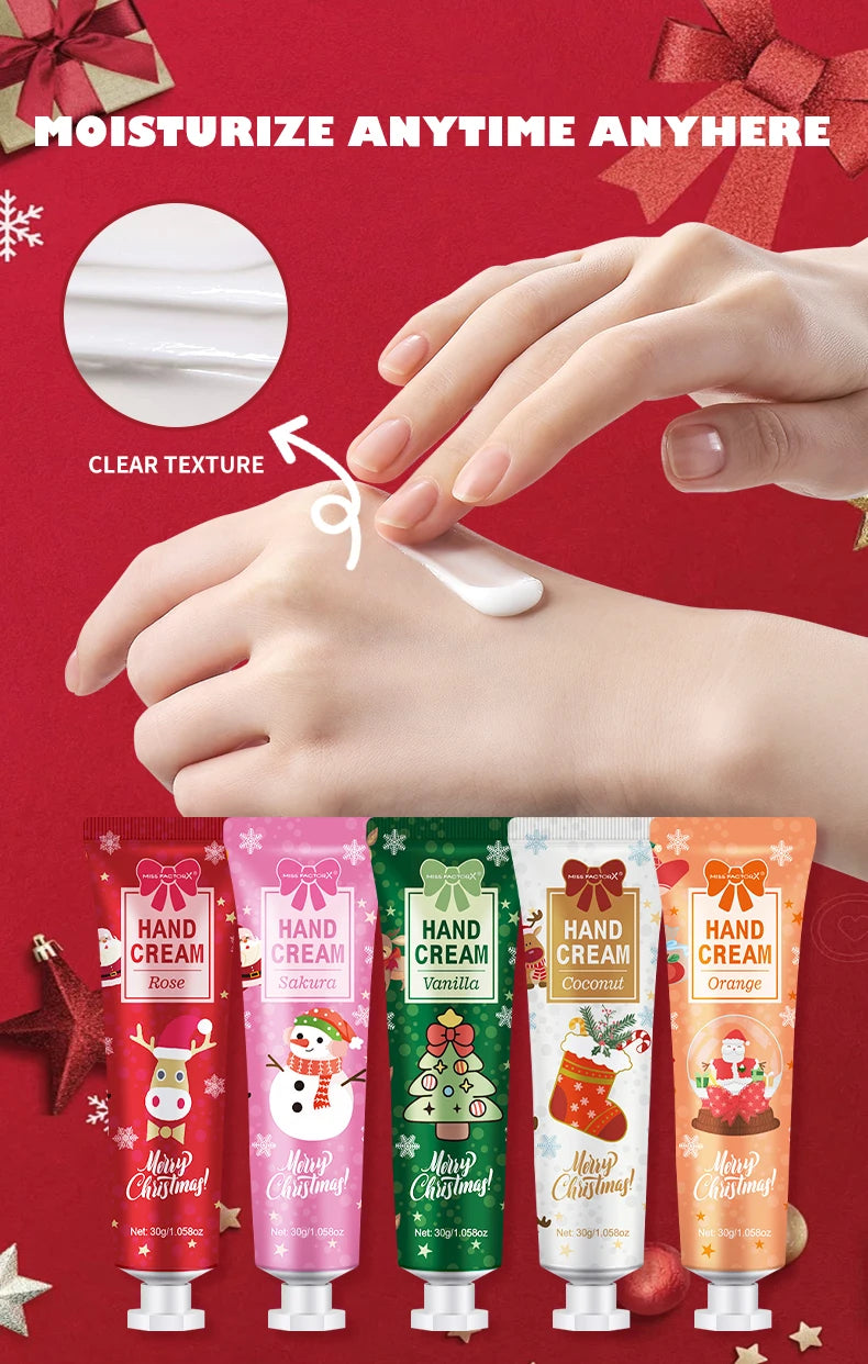 Christmas Gift 5-in-1 Travel Hand Cream Set