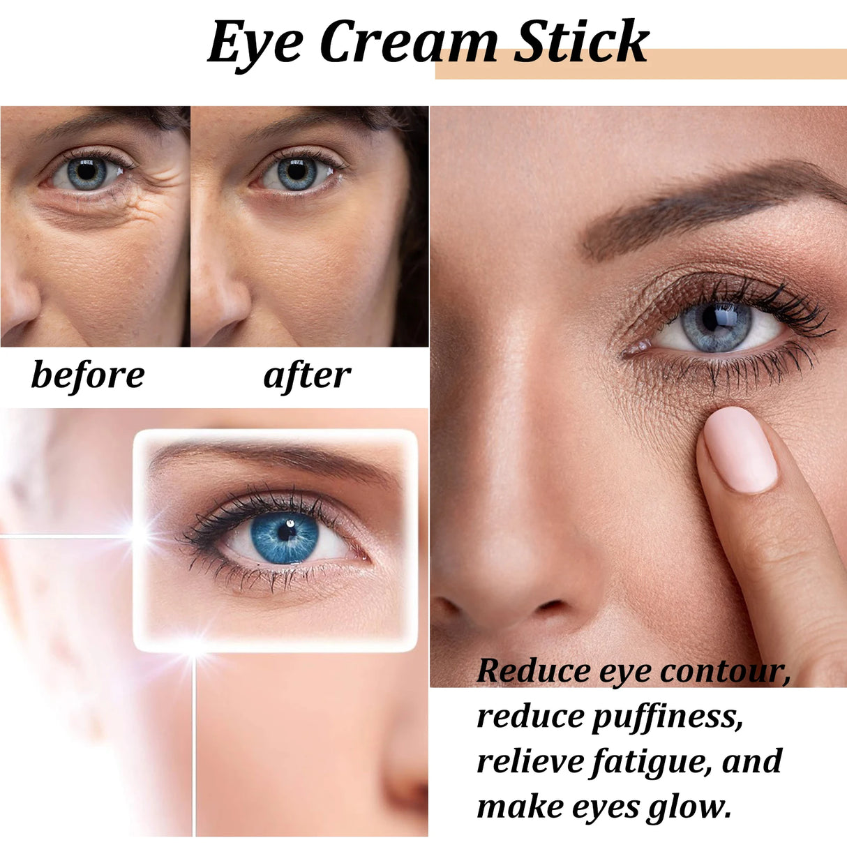 Snail Eye Cream Stick with Collagen – Anti-Aging, Fine Line & Dark Circle Treatment