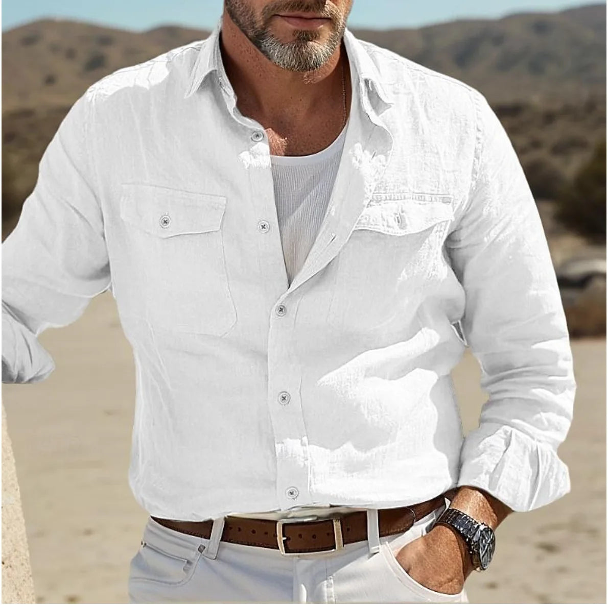 Men’s Linen & Denim Shirts – Business Casual Style