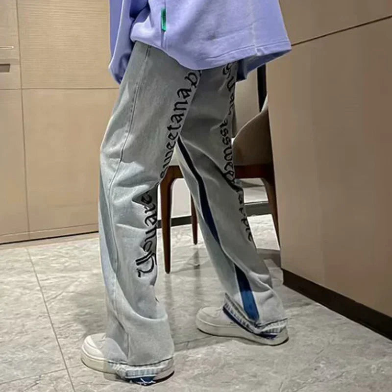 Men’s 2025 Fashion Streetwear Baggy Jeans