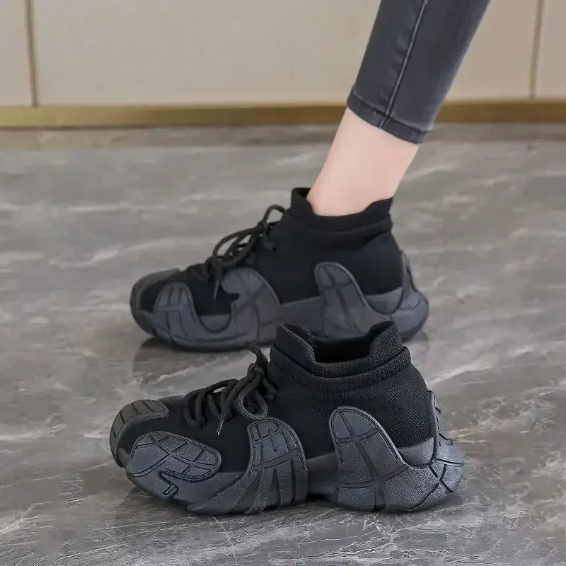 Women’s Athletic Shoes Sneakers – Comfortable Lace-Up Sports Footwear | Casual Stylish Vulcanized Ladies Shoes