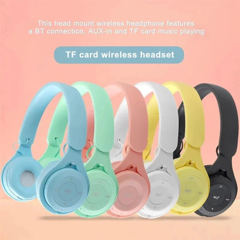 Y08 Macaron Wireless Bluetooth Headphone
