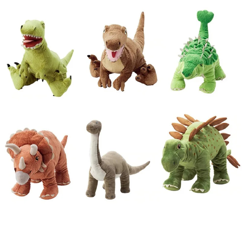 Plush Dinosaur Toy – Stuffed Cartoon Ankylosaurus & Tyrannosaurus Rex for Kids | Soft Animal Doll for Girls & Boys | Christmas Gift (1pc)