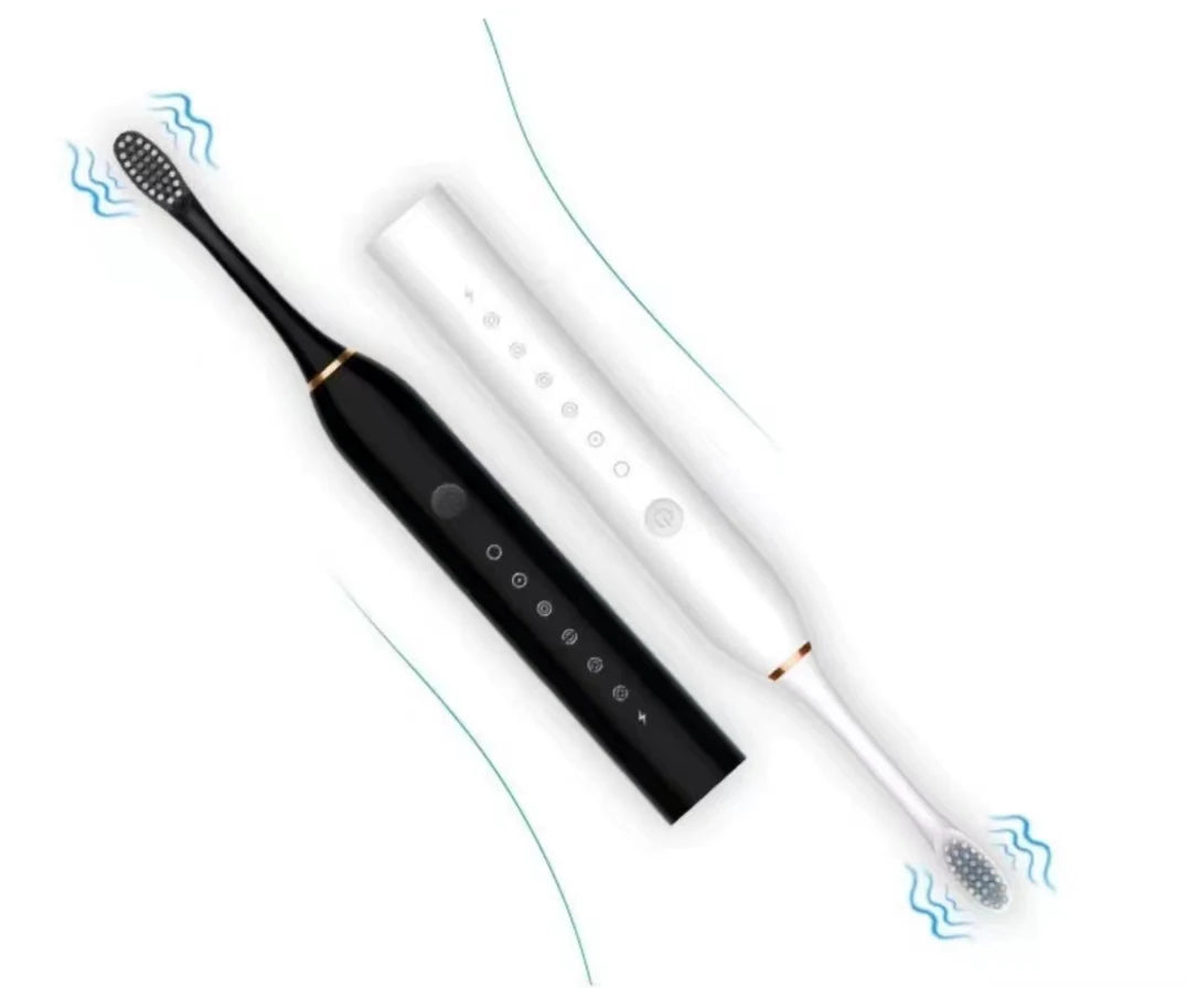 Rechargeable Smart Electric Toothbrush with 6 Modes & Replacement Heads