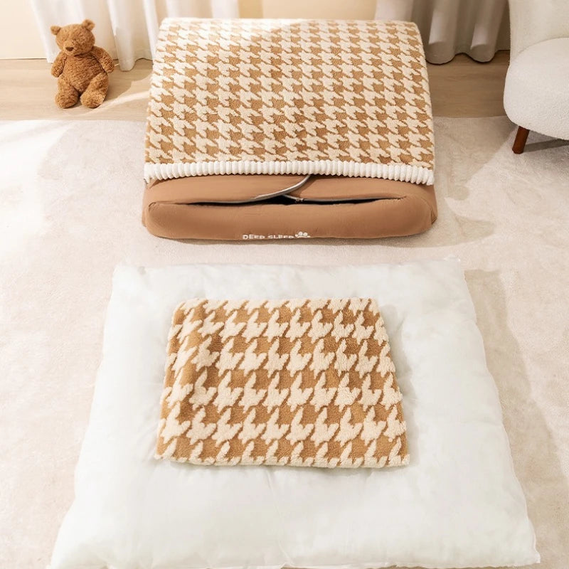 Big Dog Kennel – Warm Winter Dog House with Detachable Washable Mat