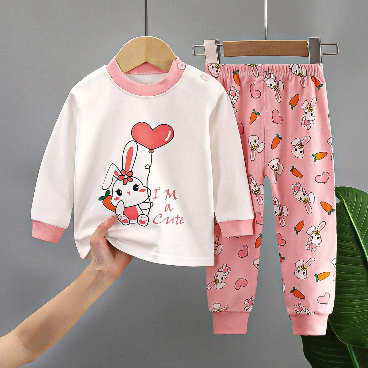 Toddler Cotton Pajamas – Boys and Girls Cartoon Sleepwear Set