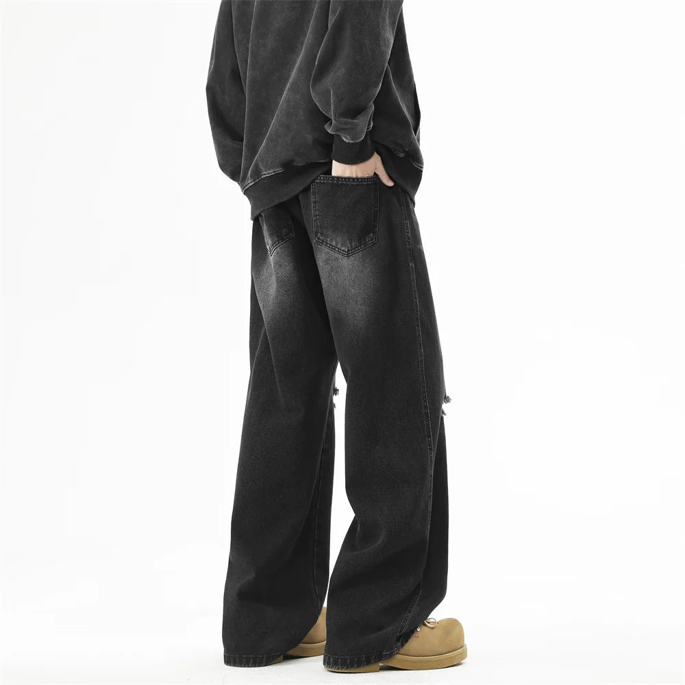 Trendy Men’s High Street Ripped Jeans