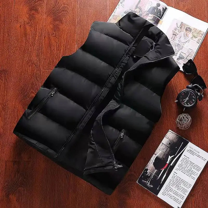 Mens Warm Sleeveless Vest Jacket