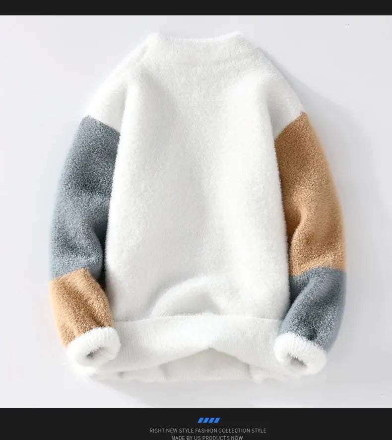 Men’s Wool Winter Sweater 2025 – Warm Knitted Pullover for Cold Weather