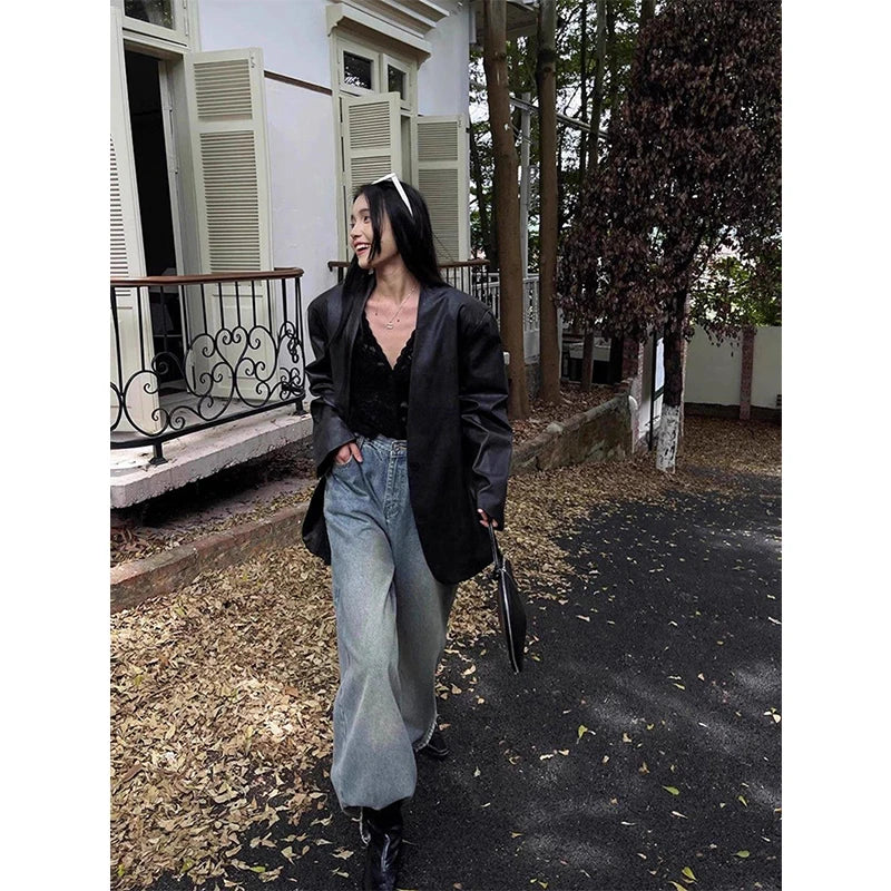 Y2K Lace Sheer Long Sleeve Blouse