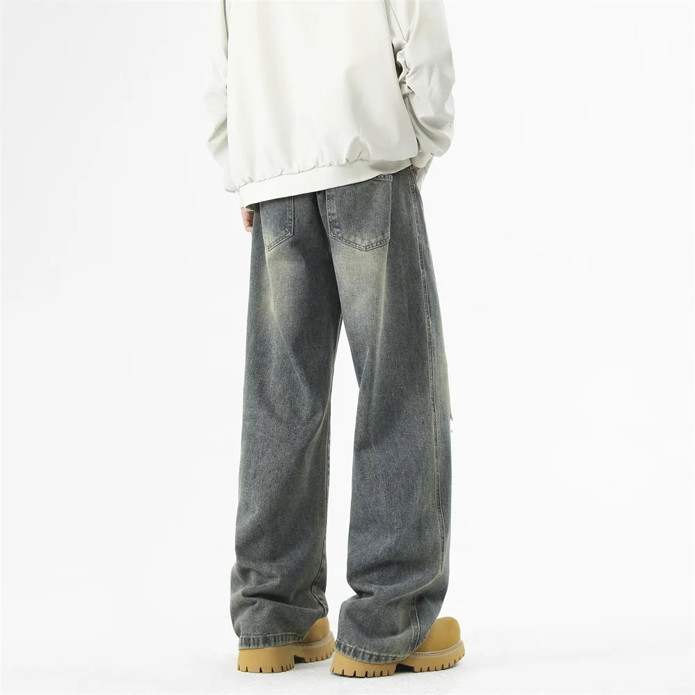 Trendy Men’s High Street Ripped Jeans