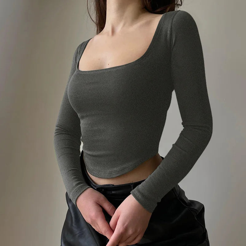 Skinny Sexy Solid Crop Top