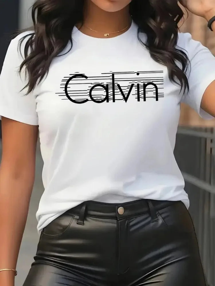 Calvin Women's Y2k T-Shirt