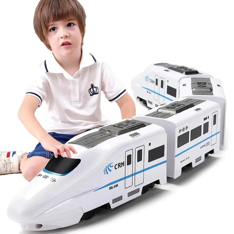 Tren de juguete de simulación de alta velocidad para niños | Tren eléctrico educativo de regalo