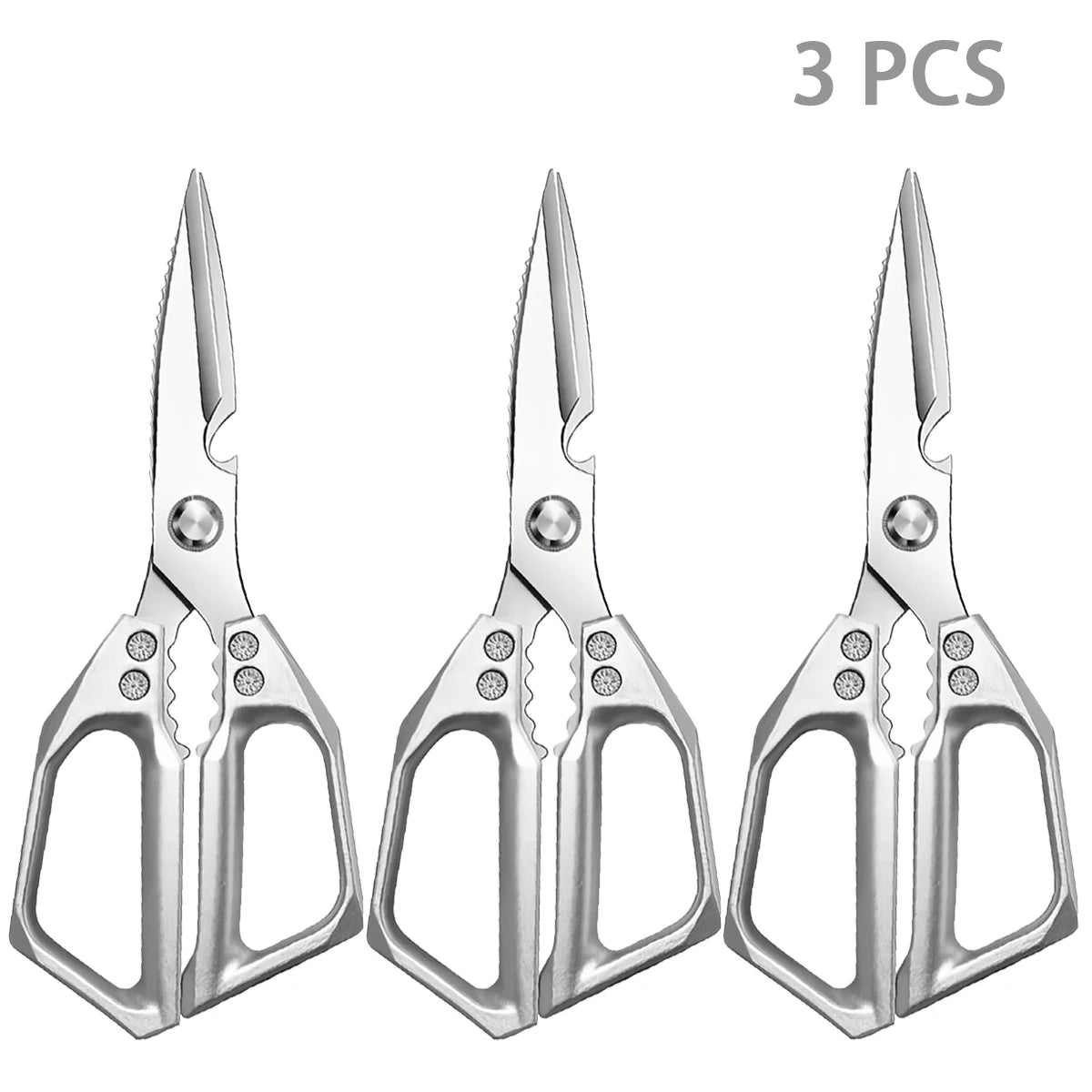 Stainless Steel Kitchen Shears – Multifunctional Food Scissors for Meat, Vegetables & Fish