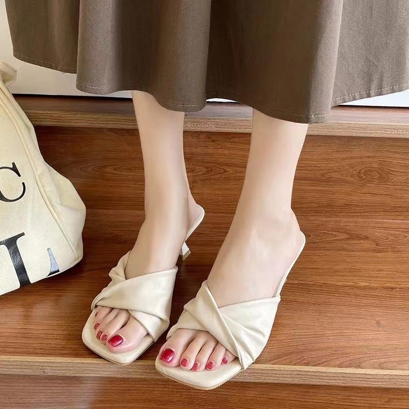 Summer Fashion High Heel Ladies Slippers