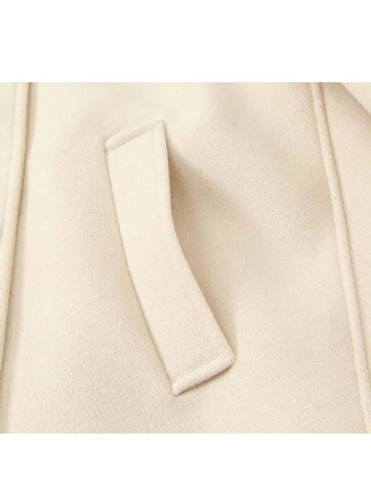 Women’s 2025 Autumn Winter Fashion Jacket – Elegant Lapel Long Sleeve Coat with Button Decoration | High Street Style New Arrival